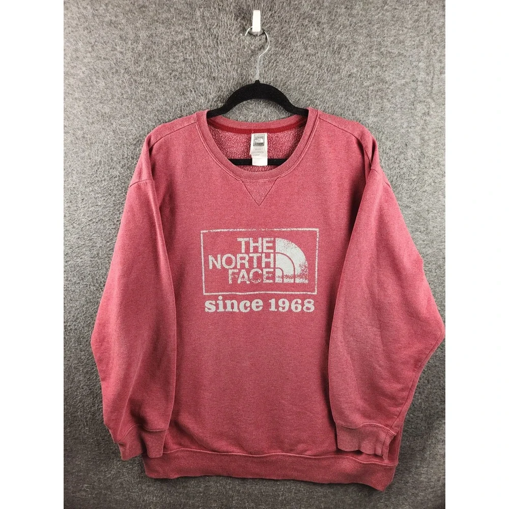 The North Face Since 1968 Crewneck Sweatshirt XXL Red Vintage Distressed Logo